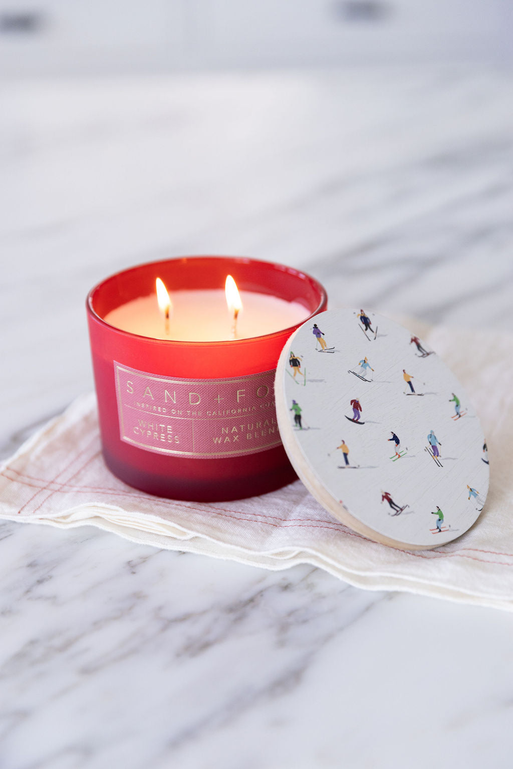 Cozy White Cypress 12 oz scented candle